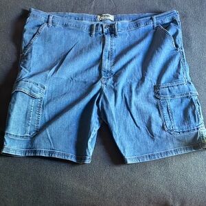 Denim Blue Cargo Shorts